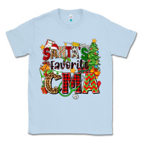 Dusty Blue santa's favorite cma Classic Tee - Zillion Design Studio