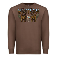 Chestnut western mom Premium Sweatshirt - CowhideDigitalArt