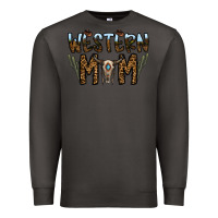 Smoke western mom Premium Sweatshirt - CowhideDigitalArt