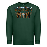 Sports Green western mom Premium Sweatshirt - CowhideDigitalArt