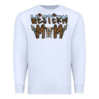 White western mom Premium Sweatshirt - CowhideDigitalArt