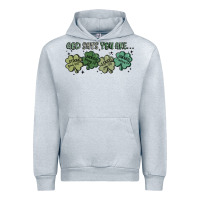 Heather Grey god says i am patrick's day Urban Hoodie - MaliasSmallBusiness