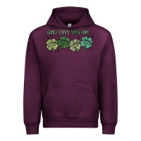 Mauve Wine god says i am patrick's day Urban Hoodie - MaliasSmallBusiness