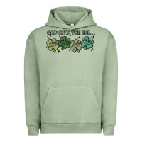 Pigment Oil Green god says i am patrick's day Urban Hoodie - MaliasSmallBusiness