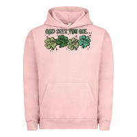 Pigment Salmon god says i am patrick's day Urban Hoodie - MaliasSmallBusiness