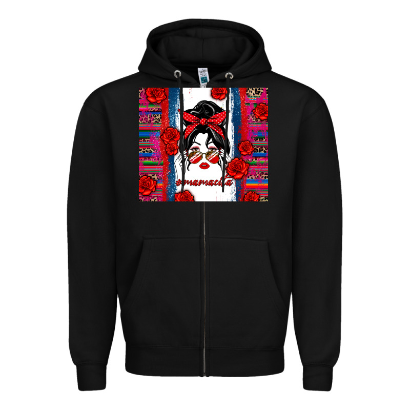 Mamacita Serape Zipper Hoodie by Zillion Design Studio | Teevron