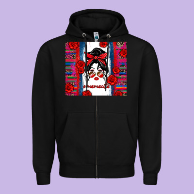 Mamacita Serape Zipper Hoodie Designed By Zillion Design Studio