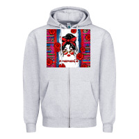 Heather Grey mamacita serape Zipper Hoodie - Zillion Design Studio