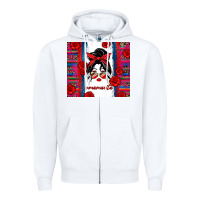 White mamacita serape Zipper Hoodie - Zillion Design Studio