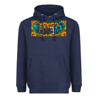Navy mama sunflower libbey cup Heavyweight Hoodie - HRA Design Shop