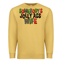 Antique Gold Somebody's Jolly Ass Wife Premium Sweatshirt - FaDigitalArtStudio
