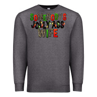Charcoal Heather Somebody's Jolly Ass Wife Premium Sweatshirt - FaDigitalArtStudio