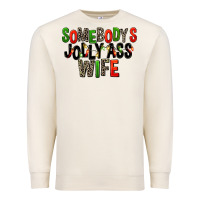 Sandshell Somebody's Jolly Ass Wife Premium Sweatshirt - FaDigitalArtStudio