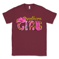 Burgundy southern girl western Classic Tee - texasbilliewilder