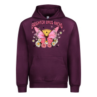 Mauve Wine brighter days ahead Urban Hoodie - MaliasSmallBusiness