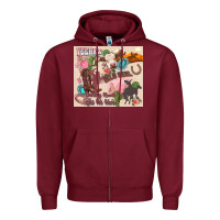 Burgundy yeehaw western Zipper Hoodie - Zillion Design Studio