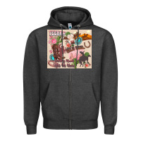 Charcoal Heather yeehaw western Zipper Hoodie - Zillion Design Studio