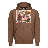 Chestnut yeehaw western Zipper Hoodie - Zillion Design Studio