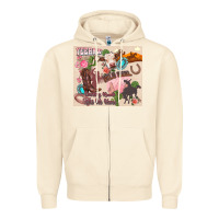 Sandshell yeehaw western Zipper Hoodie - Zillion Design Studio
