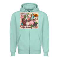 Seafoam yeehaw western Zipper Hoodie - Zillion Design Studio
