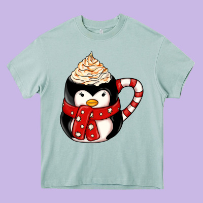 Coffee Cups Animal Heavy Core Tee Designed By Cowhidedigitalart