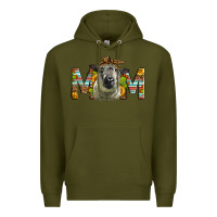 Army Green Western Hampshire Sheep Mom Premium Hoodie - LillyAllenDesigns