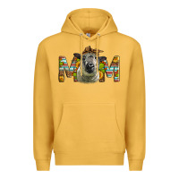 Mustard Western Hampshire Sheep Mom Premium Hoodie - LillyAllenDesigns