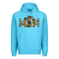 Ocean Blue Western Hampshire Sheep Mom Premium Hoodie - LillyAllenDesigns