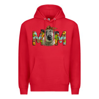 Red Western Hampshire Sheep Mom Premium Hoodie - LillyAllenDesigns