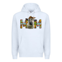 White Western Hampshire Sheep Mom Premium Hoodie - LillyAllenDesigns