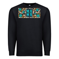 Black western cowhide mama 16oz libbey glass Premium Sweatshirt - HRA Design Shop