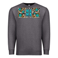 Charcoal Heather western cowhide mama 16oz libbey glass Premium Sweatshirt - HRA Design Shop