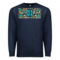 Navy western cowhide mama 16oz libbey glass Premium Sweatshirt - HRA Design Shop