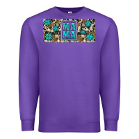 Purple western cowhide mama 16oz libbey glass Premium Sweatshirt - HRA Design Shop