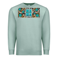 Seafoam western cowhide mama 16oz libbey glass Premium Sweatshirt - HRA Design Shop