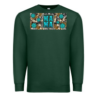 Sports Green western cowhide mama 16oz libbey glass Premium Sweatshirt - HRA Design Shop