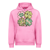 Fuchsia Pink st patricks day clover Urban Hoodie - MaliasSmallBusiness