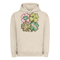 Pigment French Oak st patricks day clover Urban Hoodie - MaliasSmallBusiness
