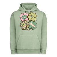 Pigment Oil Green st patricks day clover Urban Hoodie - MaliasSmallBusiness