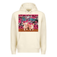 Sandshell be mine valentine's day pigs Premium Hoodie - Jasminsmagicworld