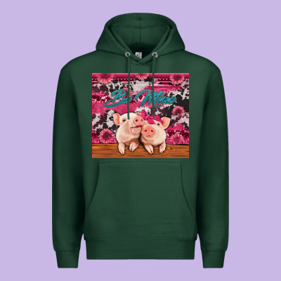 Be Mine Valentine's Day Pigs Premium Hoodie Designed By Jasminsmagicworld