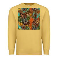 Antique Gold western boots and sunflowers seamless pattern Premium Sweatshirt - HRA Design Shop