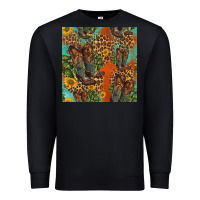 Black western boots and sunflowers seamless pattern Premium Sweatshirt - HRA Design Shop