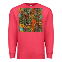 Cardinal western boots and sunflowers seamless pattern Premium Sweatshirt - HRA Design Shop