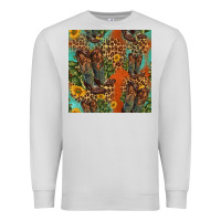 Dove Grey western boots and sunflowers seamless pattern Premium Sweatshirt - HRA Design Shop