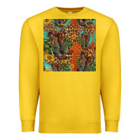Lemon western boots and sunflowers seamless pattern Premium Sweatshirt - HRA Design Shop