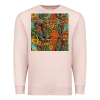 Pale Pink western boots and sunflowers seamless pattern Premium Sweatshirt - HRA Design Shop