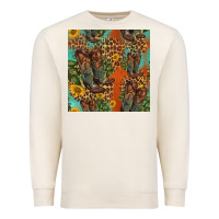 Sandshell western boots and sunflowers seamless pattern Premium Sweatshirt - HRA Design Shop