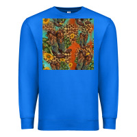 True Royal western boots and sunflowers seamless pattern Premium Sweatshirt - HRA Design Shop