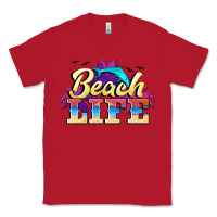 Red beach life Classic Tee - BarkalooDesign